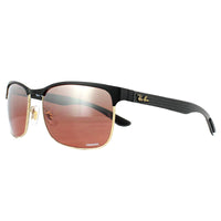 Ray-Ban Sunglasses RB8319CH 9076K9 Black Gold Pink Gradient Mirror Polarized Chromance