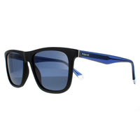 Polaroid Sunglasses PLD 2102/S/X 0VK C3 Black Transparent Blue Blue Polarized