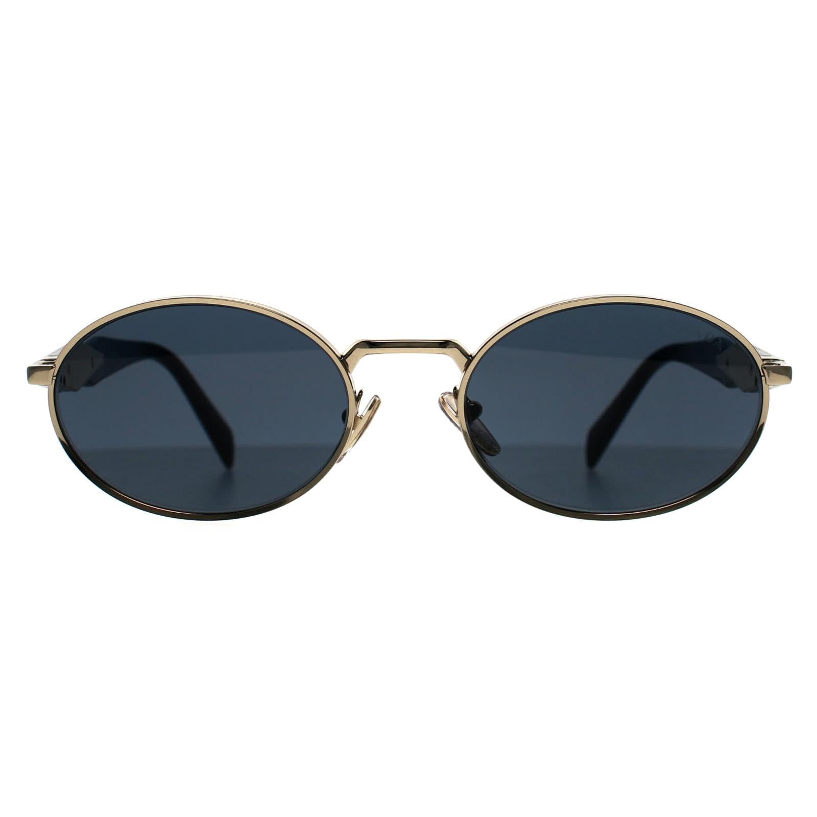 Prada Sunglasses PR65ZS ZVN09T Pale Gold Dark Grey – Discounted