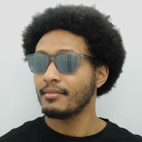 Polo Ralph Lauren Sunglasses PH4167 51111U Shiny Transparent Grey Light Blue Silver Mirror