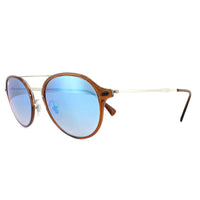 Ray-Ban Sunglasses 4287 604/B7 Brown Silver Blue Gradient Mirror
