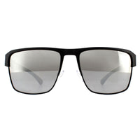 Emporio Armani Sunglasses EA2066 3001Z3 Matte Black Grey Mirror Silver Polarized