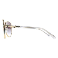 Bvlgari Sunglasses BV6168 278/8G Pale Gold Grey Gradient