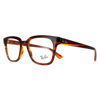 Ray-Ban Glasses Frames RX4323V 5998 Red Striped Havana Men Women