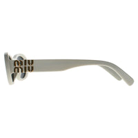 Miu Miu Sunglasses MU06ZS 1425S0 White Ivory Dark Grey