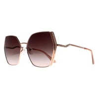 Guess Sunglasses GU7843 28Z Shiny Rose Gold Brown Gradient