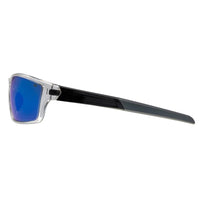 Caterpillar Sunglasses CTS-8020 113P Gloss Clear Crystal Blue Mirror Polarized