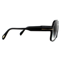 Tom Ford Sunglasses Falconer FT0884 01B Shiny Black Gray Gradient