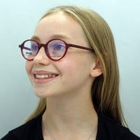 INVU Glasses Frames B4907 C Transparent Burgundy Women