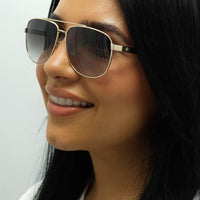 Smarty Sunglasses X1122 B Matte Gold Matte Demi Tortoise Brown Grey