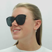 Gucci Sunglasses GG1268S 001 Black Gold Grey