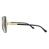 Jimmy Choo Sunglasses JUDY/S 807 FQ Black Transparent Grey Gradient Gold Mirror