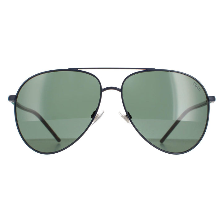 Polo Ralph Lauren PH3131 Sunglasses Matte Navy Blue Green