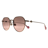 Moncler Sunglasses ML0156-K 28U Shiny Rose Gold Pink Brown
