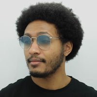 Ray-Ban Sunglasses RB3637 New Round 003/3F Silver Blue Gradient