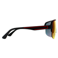 Police Sunglasses SPLB47M Arcade 3 6VPX Matte Dark Grey Multilayer Red
