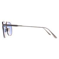 Tom Ford Sunglasses Jake FT0827 14V Shiny Light Ruthenium Blue