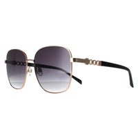 Karen Millen Sunglasses KM7020 400 Gold Dark Grey Gradient
