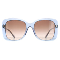Chloe Sunglasses CH0125S 002 Blue Crystal Brown Gradient