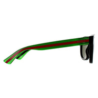 Gucci Sunglasses GG0003SN 002 Black With Green and Red Green