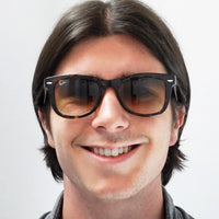 Ray-Ban Sunglasses Folding Wayfarer 4105 Black Green Polarized 601/58 Large