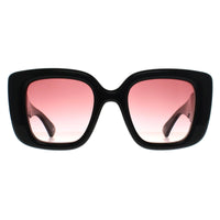 Gucci Sunglasses GG1975S 001 Shiny Black Red Gradient