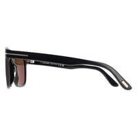 Tom Ford Sunglasses Eric FT0595 01J Shiny Black Brown