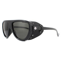 Moncler Sunglasses ML0089 01D Shiny Black Smoke Polarized
