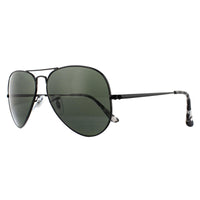 Ray-Ban Sunglasses Aviator Metal II RB3689 914831 Black Green