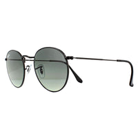Ray-Ban Sunglasses Round Flat Lenses 3447N 002/71 Black Grey Gradient 50mm