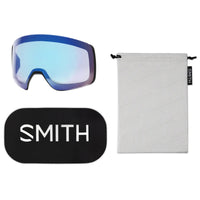 Smith Ski Goggles 4D Mag 0JX MK Black ChromaPop Sun Green Mirror & CP Storm Rose Flash