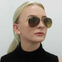 Ray-Ban Sunglasses Aviator 3025 112/85 Matt Gold Brown Gradient