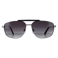 Guess Sunglasses GU00054 06B Shiny Dark Nickeltin Smoke Grey Gradient