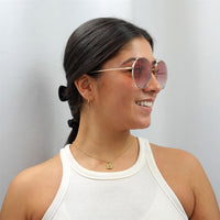 Chloe Sunglasses CH0041S 004 Gold Red Gradient