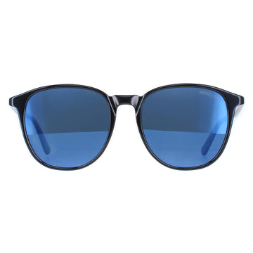 Moncler Sunglasses ML0189-F 92D Shiny Black Blue Polarized