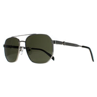 Alexander McQueen Sunglasses AM0458S 003 Silver Green