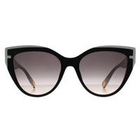 Furla Sunglasses SFU694 700 Shiny Black Grey Gradient