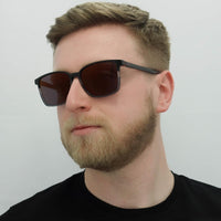 Hugo by Hugo Boss Sunglasses HG 1128/S 08A AO Black Grey Red Mirror