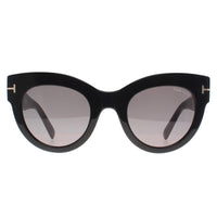 Tom Ford Sunglasses Lucilla FT1063 01C Shiny Black Smoke Mirror