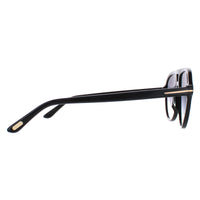 Tom Ford Sunglasses FT0932 Jeffrey 01B Shiny Black Smoke Gradient