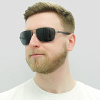 Emporio Armani Sunglasses 2033 3130/87 Ruthenium Rubber Grey