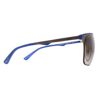 Police Sunglasses SPL580 Two Souls 5 0F13 Semi-Matte Rich Brown Blue Grey Gradient