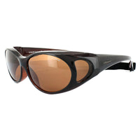 Polaroid Suncovers Fitover Sunglasses P8900 09Q HE Brown Copper Polarized