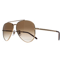 Ray-Ban Sunglasses RB3625 New Aviator 001/51 Polished Gold Light Brown Gradient