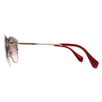 Miu Miu Sunglasses 53RS UA50A6 Amaranth Pale Gold Brown Gradient
