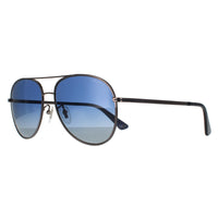 Police Sunglasses SPL777N K53P Shiny Gunmetal Blue Gradient Polarized