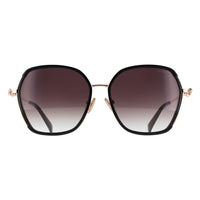 Ted Baker Sunglasses TB1776 Kira 001 Gloss Solid Black Brown Gradient