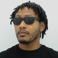 Ray-Ban Sunglasses New Wayfarer 2132 622 Black Rubber Green Small 52mm