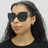 Dolce & Gabbana Sunglasses DG4405 501/8G Black Grey Gradient