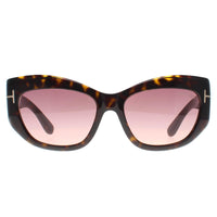 Tom Ford Sunglasses Brianna FT1065 52T Dark Havana Bordeaux Gradient